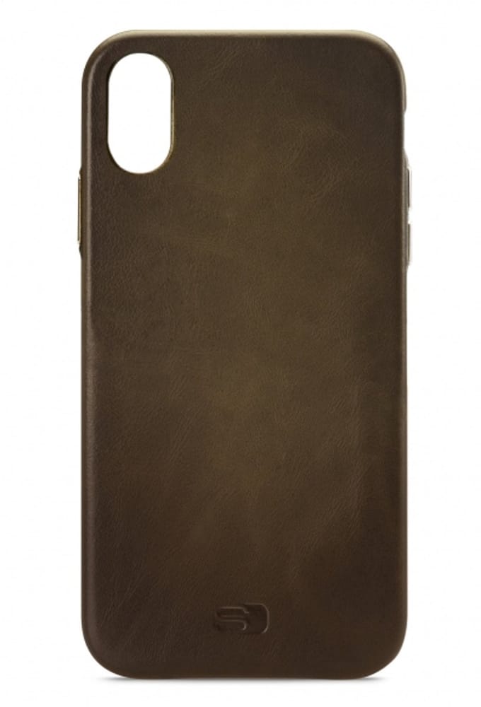 Senza Desire Leather Cover Apple iPhone XR Burned Olive
