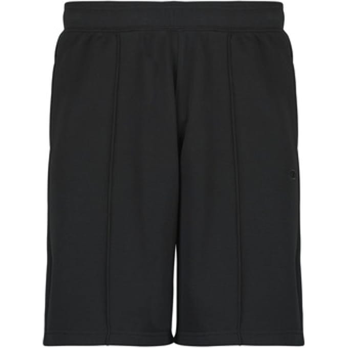 Sweatshorts met elastische band en labelstitching