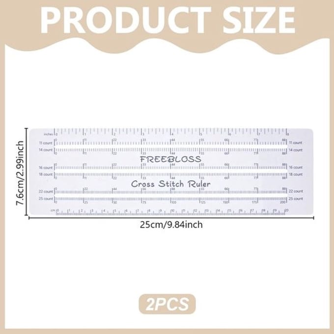 Solidchoice - Kruissteekmeter - Dailygoody - 6-in-1 meetinstrument