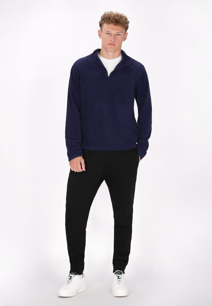 Mo Fleece trui Heren marine