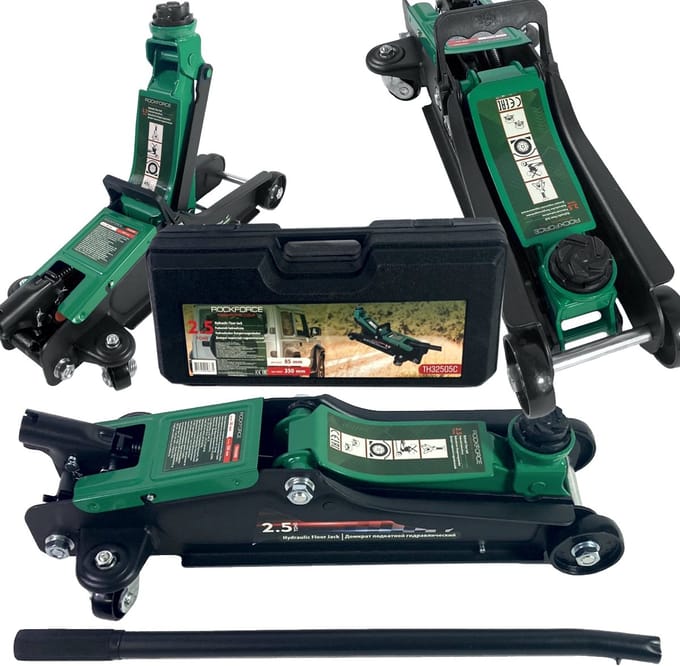 Rockforce RF-TH32505C - Hydraulische Autokrik - 2,5 Ton - Walizka - Stalen Constructie