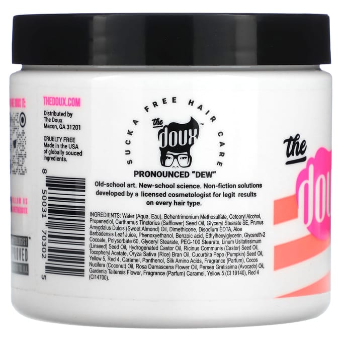 Crème Doux, Twist + Curl, convient à tous les types de boucles, 16 oz (454 g) white