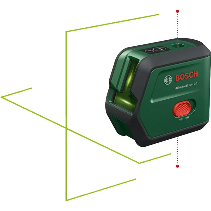 Bosch Home and Garden AdvancedLevel 2G Set Kruislijnlaser Zelfnivellerend Reikwijdte (max.): 15 m