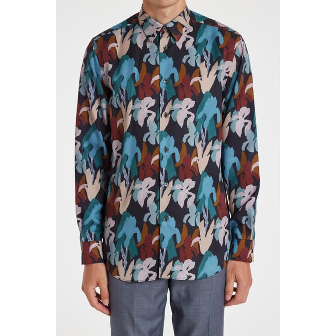 Paul Smith S/c Regular Fit Shirt Navy Größe: XL | Business hemden Outlet | Herren | Blau