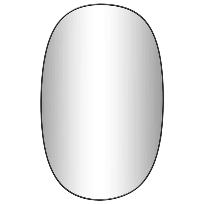vidaXL - Wandspiegel - 70x45 - cm - zwart