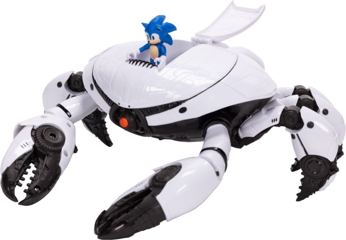SONIC MOVIE, SPEELSET: SLAGSCHIP MET SONIC-FIGUUR, 6 CM