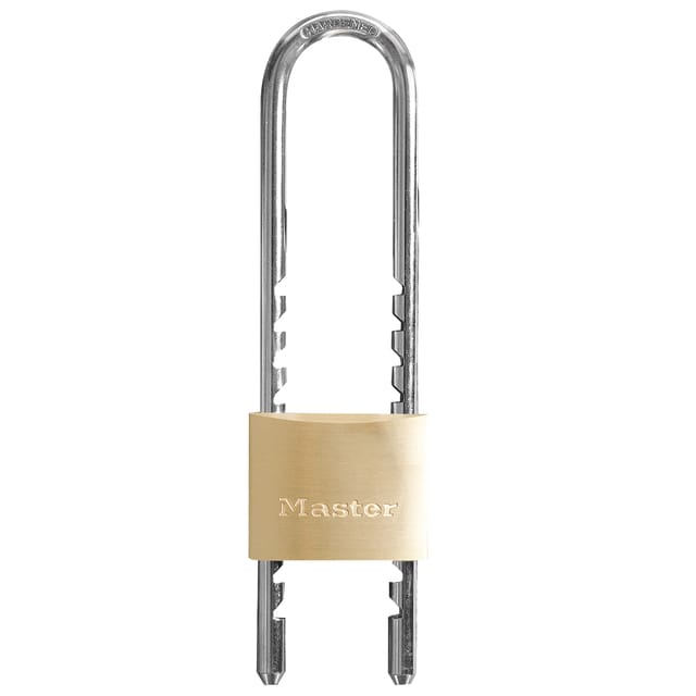 MasterLock Hangslot - Verstelbare beugel - Massief Messing - 50mm - 1950EURD
