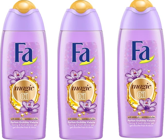 Fa Douchegel Magic Oil Purple Orchid - 3 x 250 ml