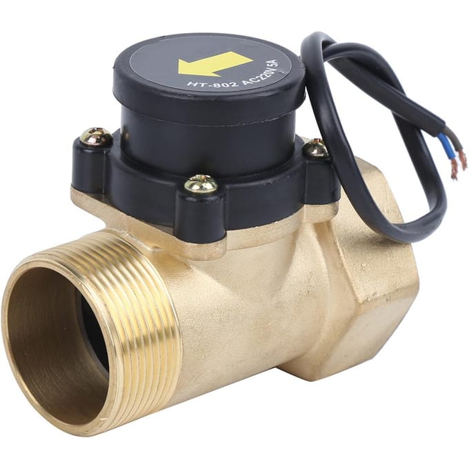 Waterpomp Debiet Sensor Messing Elektronische Druk Automatische Schakelaar 1,5 inch HT‑802 220V