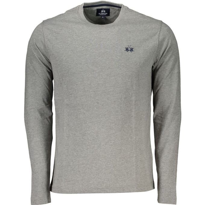 La Martina Grigio Katoenen Mannen T-Shirt