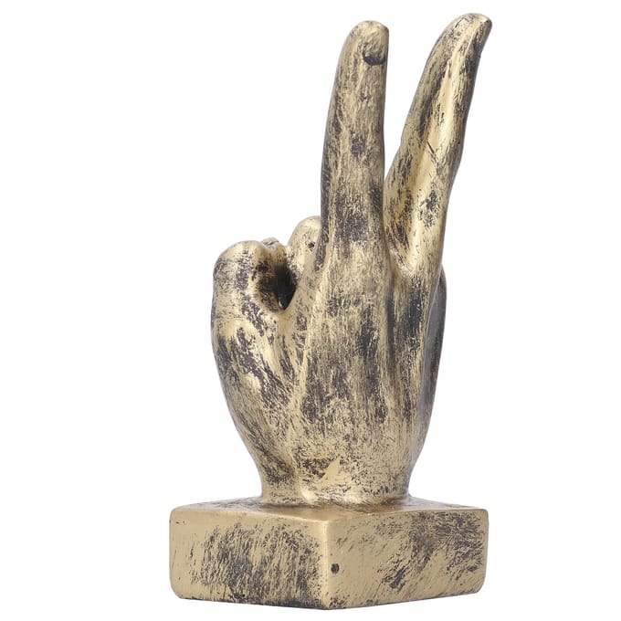 Hars Vingergebaar Sculptuur Creatief Beeld Thuis Kantoor Bureau Boekenkast Ornament DecorBrons koper