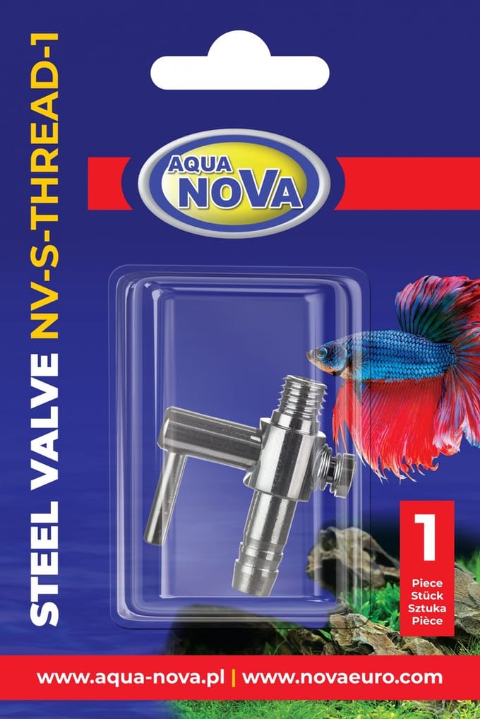 Aqua Nova metalen luchtkraan met schroefdraad