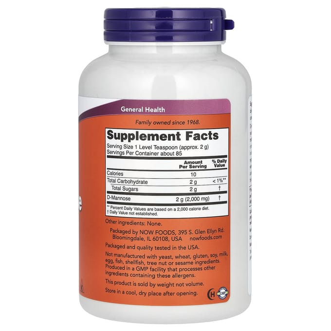 D-Mannose Pure Powder - 170 g