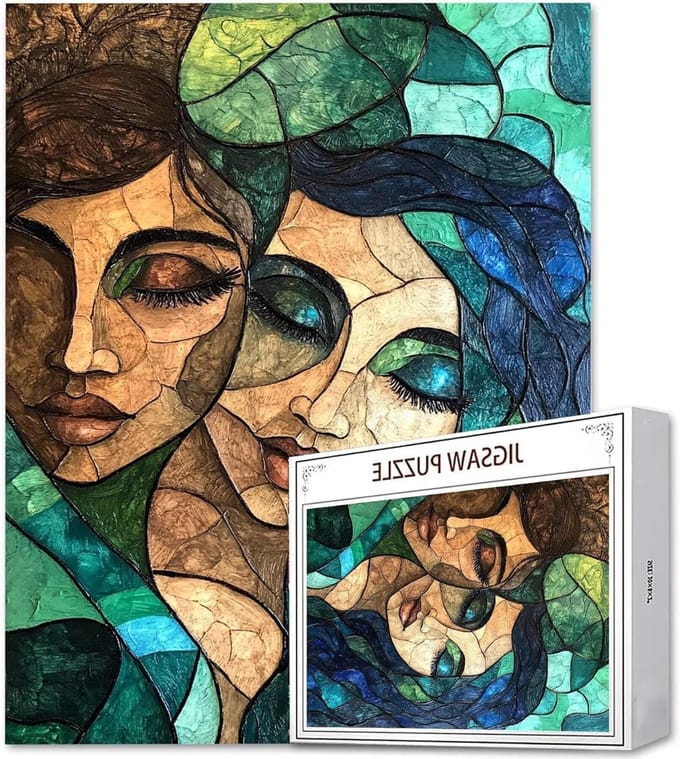 Puzzelmat 4000 stukjes - Legpuzzel Mat - Ontspannen Tijdverdrijf - Abstract Ontwerp - 141x87cm - Multicolor