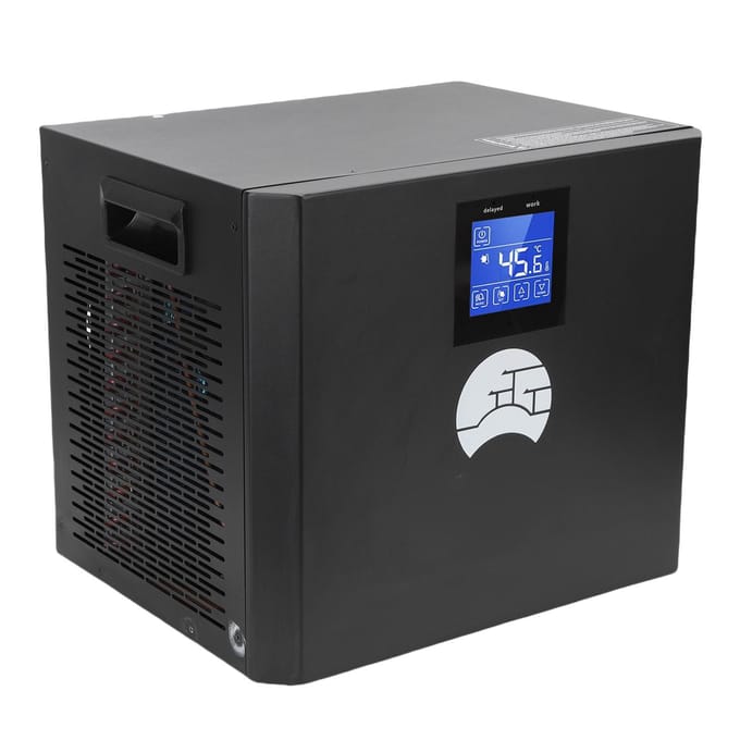 1 3 pk IJsbad Koeler 3 Modi Touchscreen Afstandsbediening Ingebouwde Filterpomp IJsbad Koelsysteem VS Stekker gray