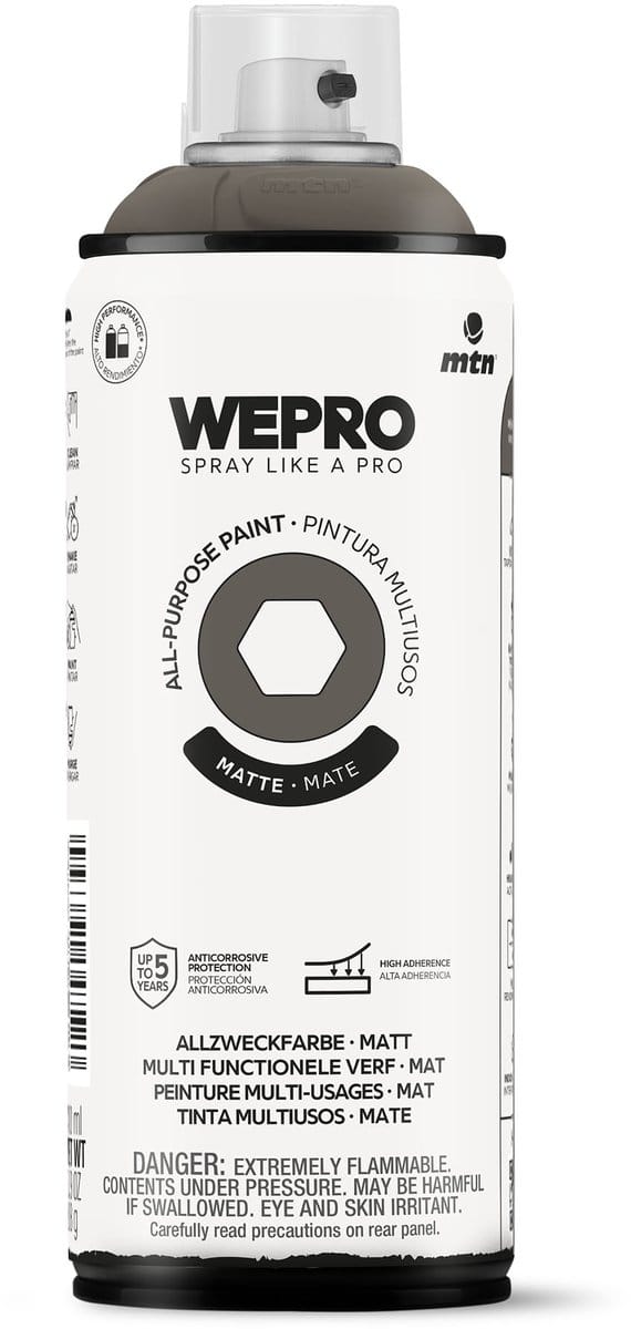 Spuitbus Grijs Insomnia Mat MTN WEPRO ALL-PURPOSE PAINT 400ML