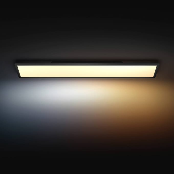 Philips Hue Aurelle plafondlamp White Ambiance - Rechthoekig - Zwart