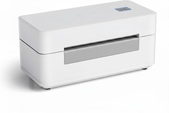 DnA® Labelmaker met Bluetooth - Draadloze Labelprinter voor Smartphone - Inktloze Labelmaker voor Thuis - Wit - 9cm x 19cm x 9cm