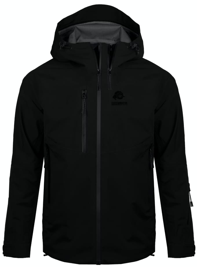 Heren 3-Laags Hardshell Wandeljack Zwart