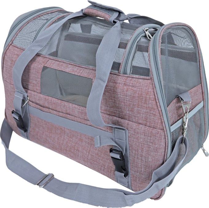 Boon draagtas Luna met draagband roze, 51 cm