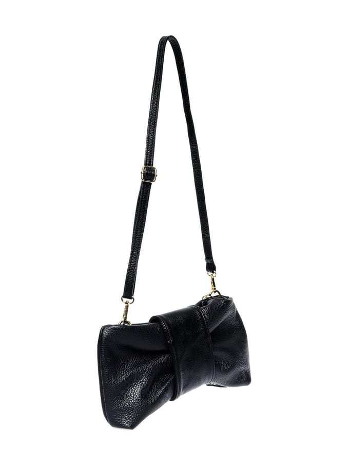 Isabella Rhea Zwart Rundleer Tas