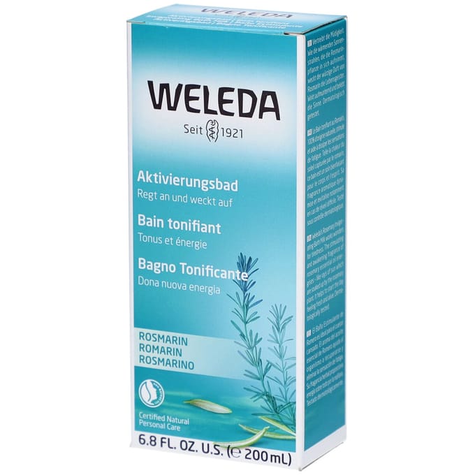 WELEDA Bath additive Rozemarijn activeringsbad Schoonmaken Unisex 200 ml