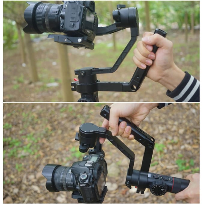 Draagbare Verlenghandgreep voor Zhiyun Crane2 voor Feiyu AK2000 black