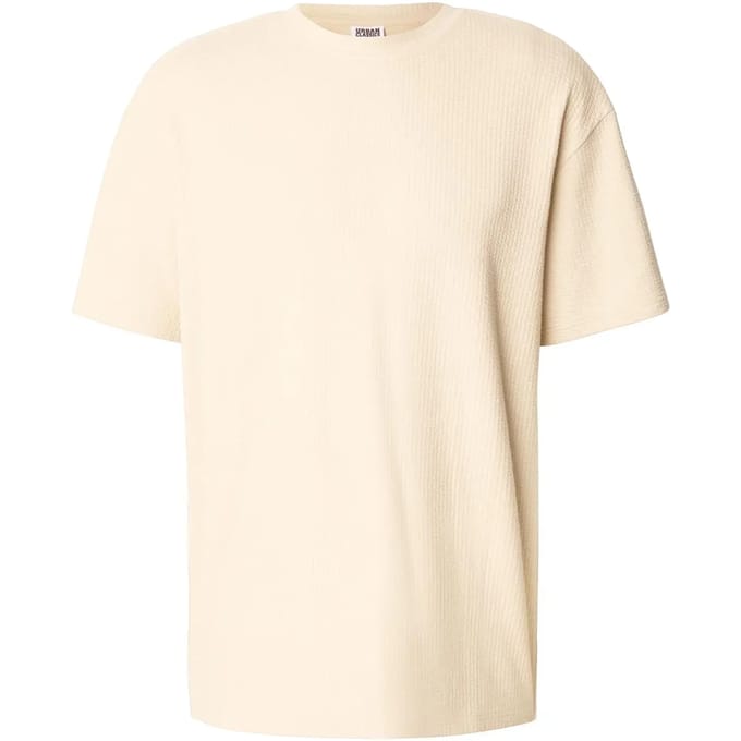 Urban Classics - Loose Fit Structured Heren Tshirt - M - Beige
