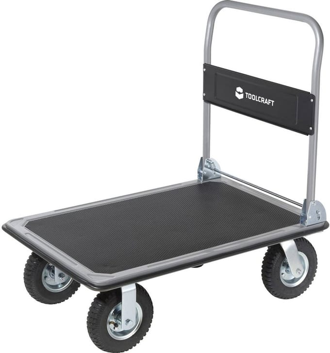 TOOLCRAFT TO-10245330 Plateauwagen Inklapbaar Staal Laadvermogen (max.): 300 kg