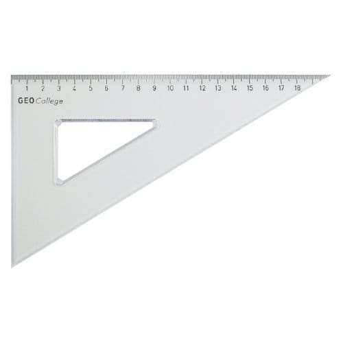Aristo tekendriehoek - GEOCollege - schaalverdeling 20cm - hoek 60 graden - AR-23620