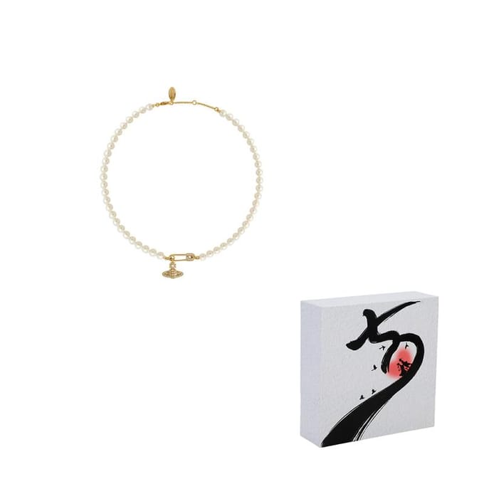 Collier Perles Vivienne Westwood Lucrece 63030006-02P131 Gold|F|Box white