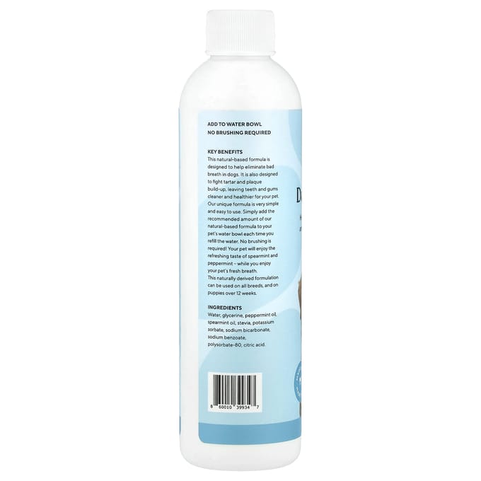 Bain de bouche dentaire pour chien, 12 semaines et plus, 237 ml (8 fl oz) white