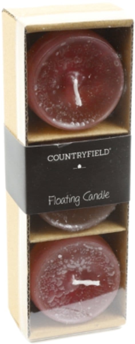 Countryfield drijfkaarsen 3 stuks