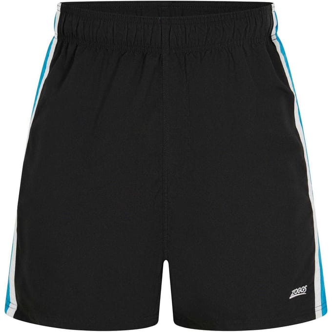 Zoggs Heren zwemshort met zijstreep (Zwart)