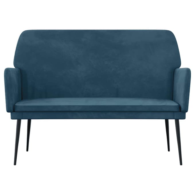 vidaXL Bankje 108x79x79 cm fluweel blauw