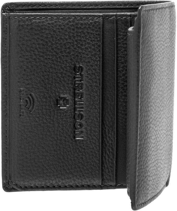strellson Leren Portemonnee Dalston Reno Billfold Black Zwart