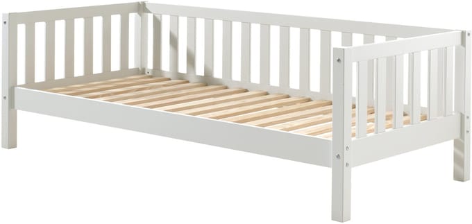 Kajuitbed Friedrich 90x200 Dennenhout - Wit - Vipack - Kajuitbed - Wit - Hout Eenpersoons Kajuitbed