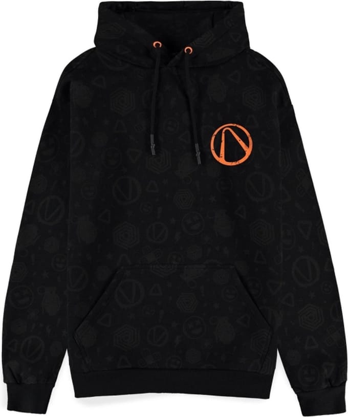 Borderlands - Logo All Over Print Vest met capuchon - M - Zwart