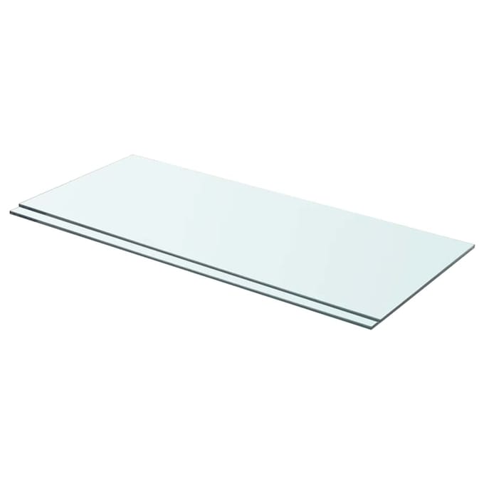 vidaXL - Schappen - 2 - st - 70x30 - cm - glas - transparant