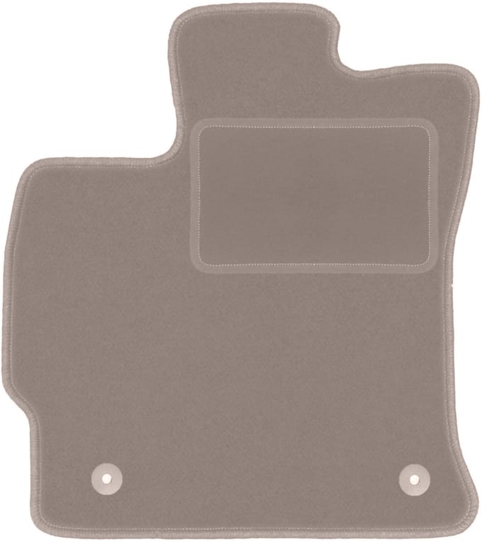 Beige bestuurdersmat voor: Toyota Prius III Plus 7 persoons (2011-)