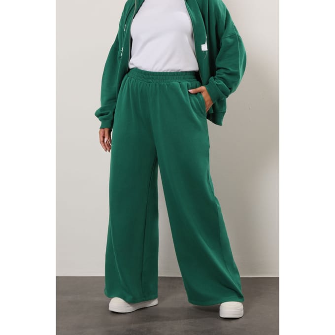Yours Green La Wijde Joggingbroek Size 44