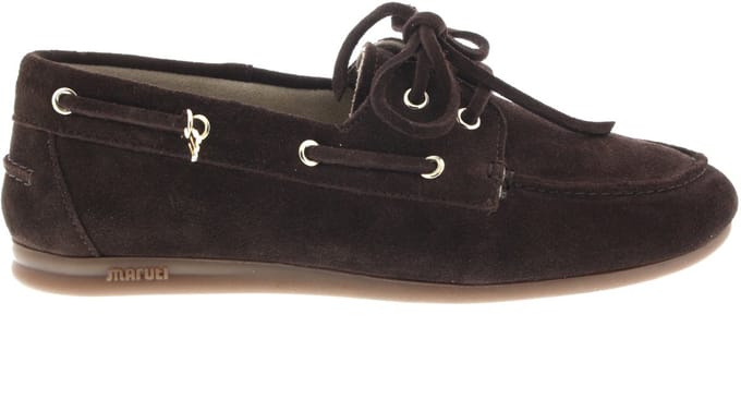 Dames Instappers & Ballerina's Maruti Eilza Dark Brown Donkerbruin - Maat 41