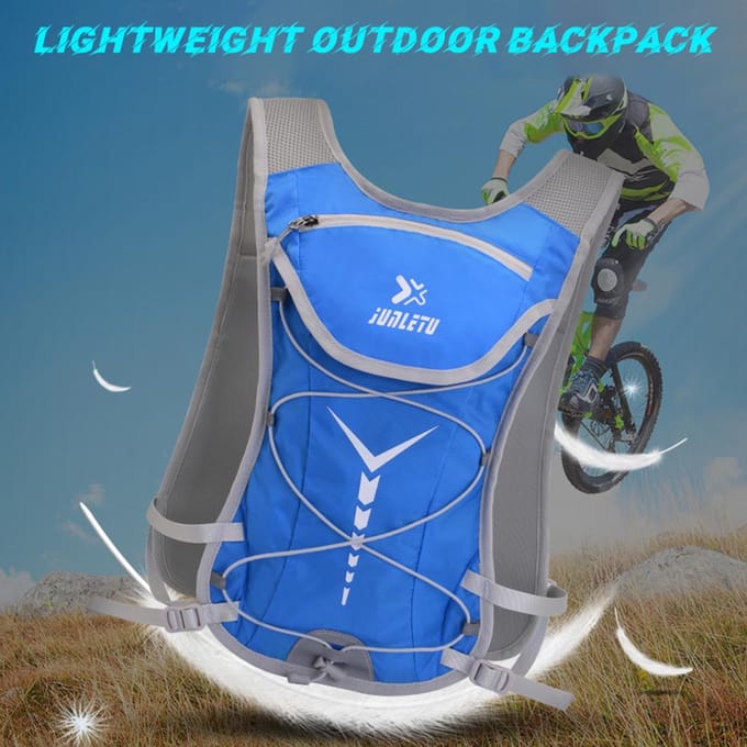 Sac d'hydratation pour poche à eau 2L Grande capacité Résistant à l'usure Respirant Léger Randonnée Course Black one black