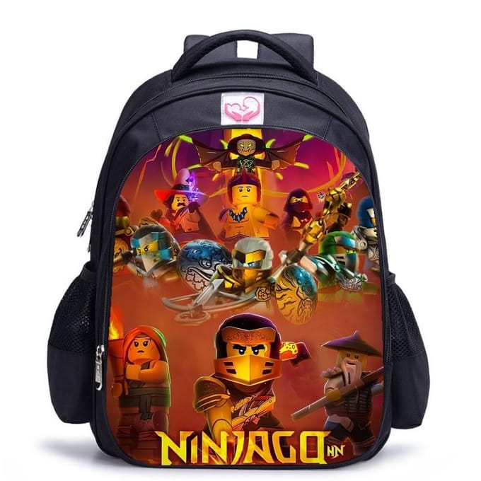 Lego Ninjago Seizoen 5 Cartoon Print Zwarte Rugzak black - medium