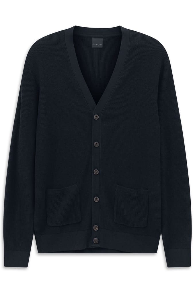Bugatti Herren Vest met ribstructuur