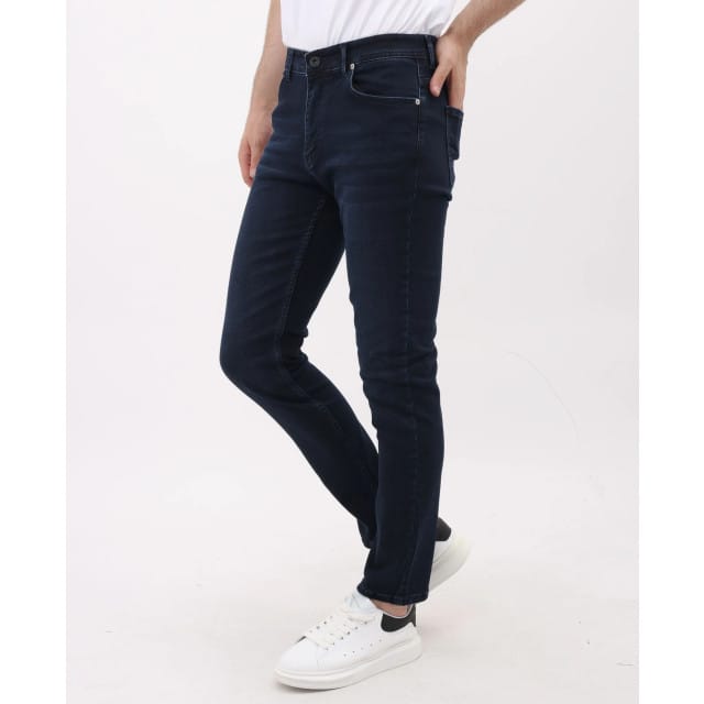 Heren Spijkerbroek - Regular Fit - Jeans Stretch - MM-R-13 - Donker Blauw