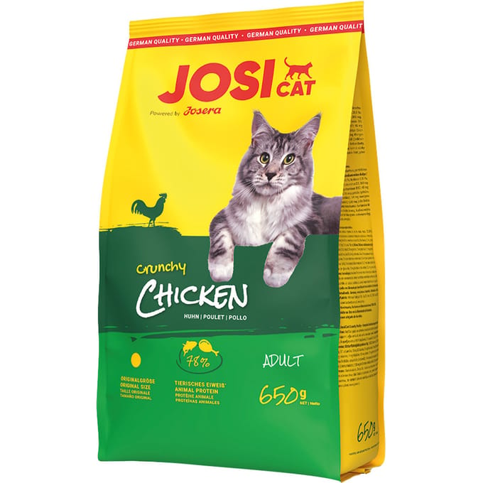 650g Josera JosiCat Crunchy Kippenvoer droog