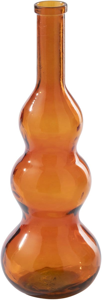 J-Line vloervaas - glas - donkeroranje