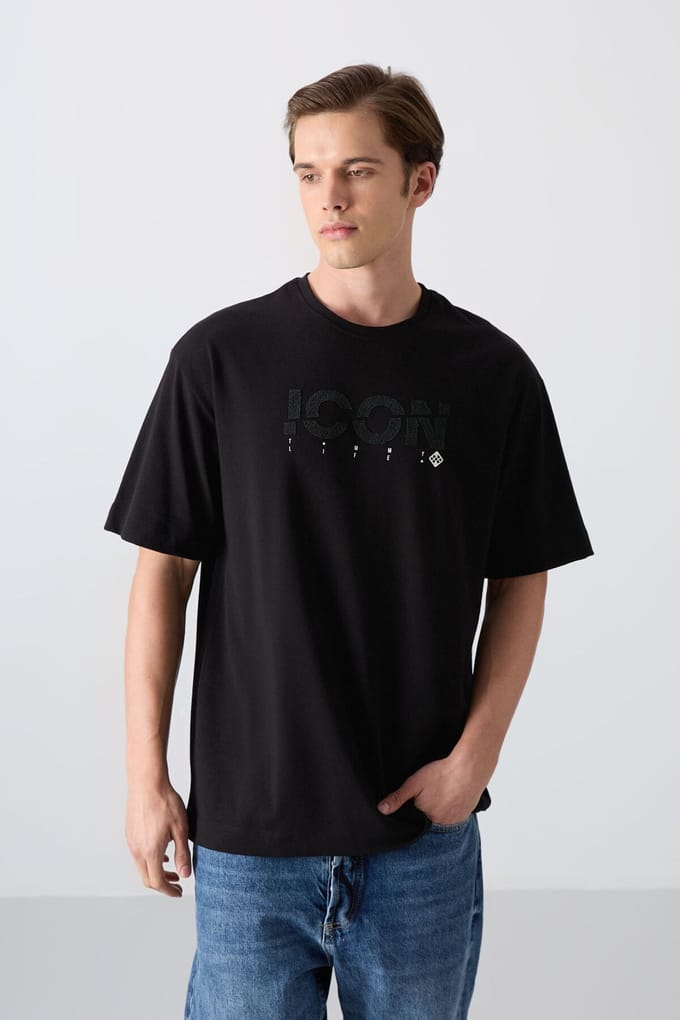 Overgrote Logo Print Crew Neck T-Shirt