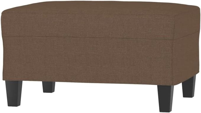 Voetenbank - Hocker Poef - Voeten Rusten - Stabiel Frame - 70x55x41 cm - Bruin